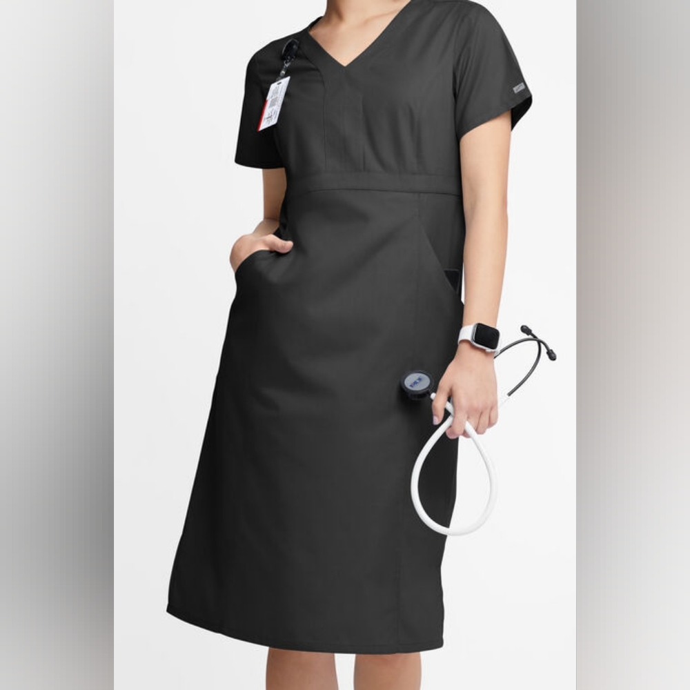 Uniform Advantage Women's Black Scrub Dress